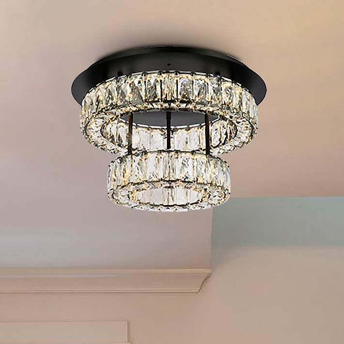 Monroe Two Light Flush Mount Modern Ceiling Lighting Solution