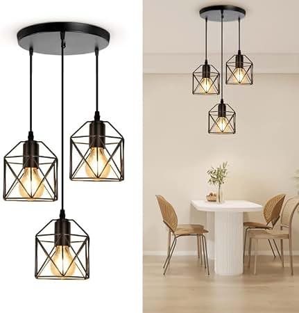 Canfield Three Light Pendant: Modern Industrial Design for Contemporary Homes